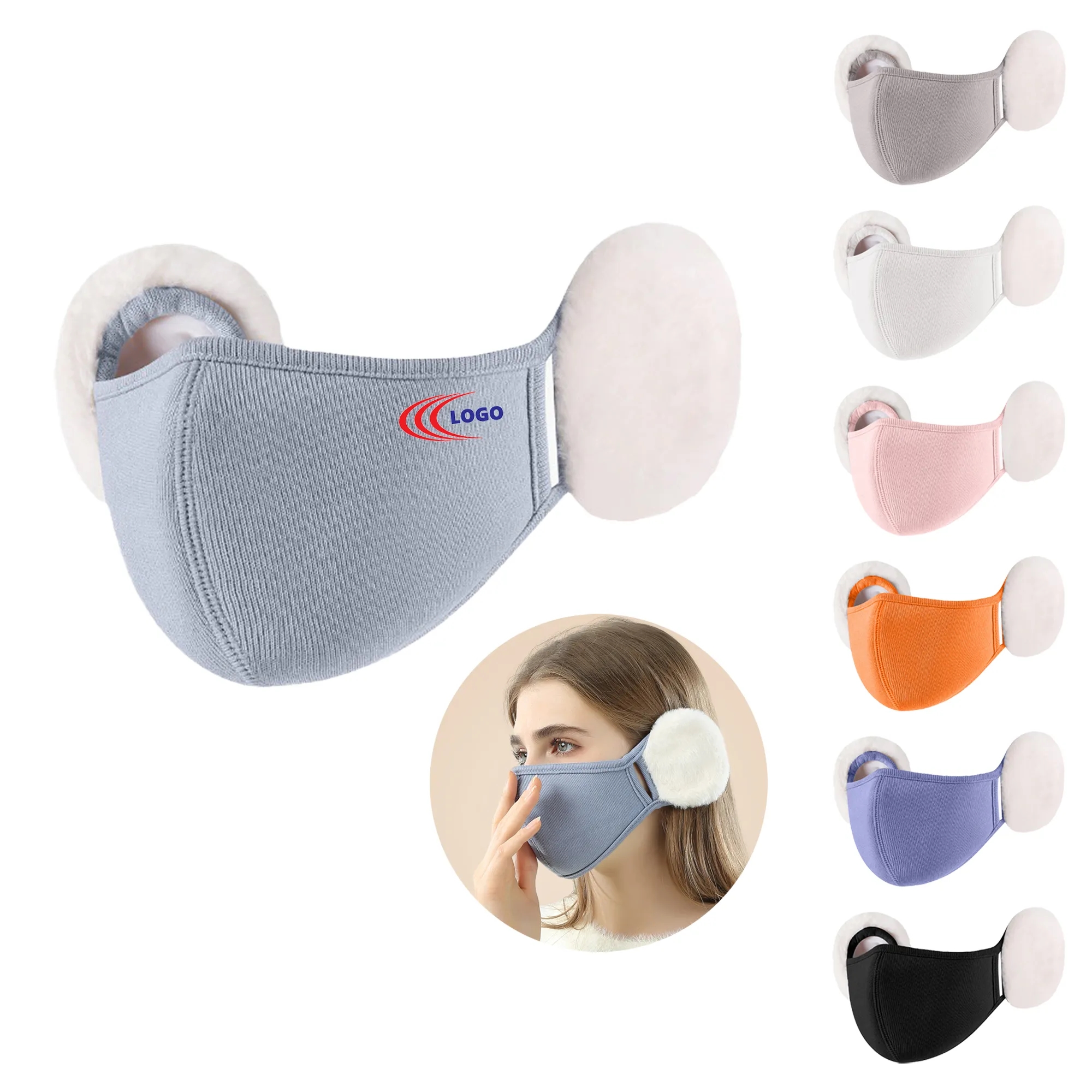 Warm Fleece-Lined Mask with Windproof Ear Covers 6