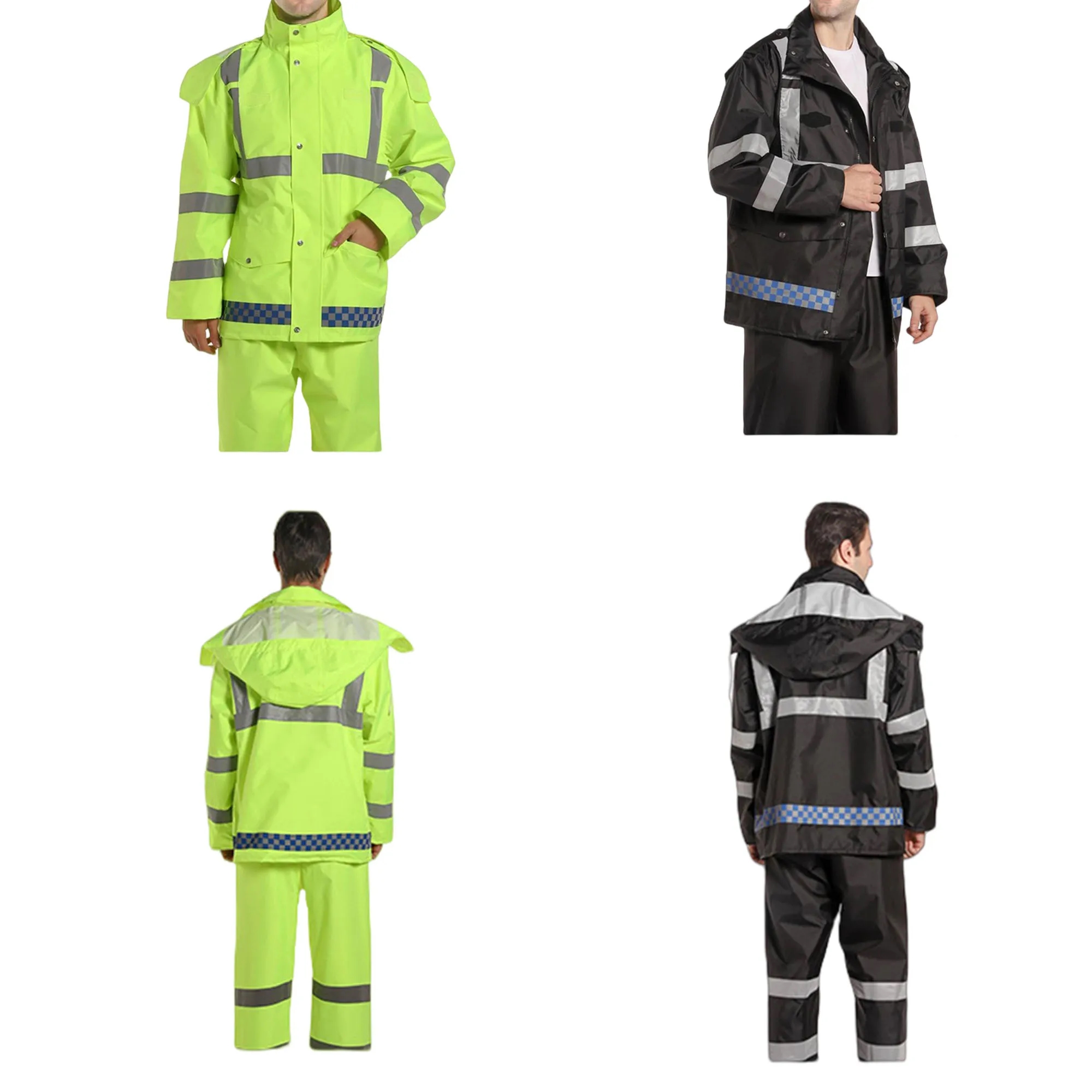 High Visibility Safety Raincoat Suit 4
