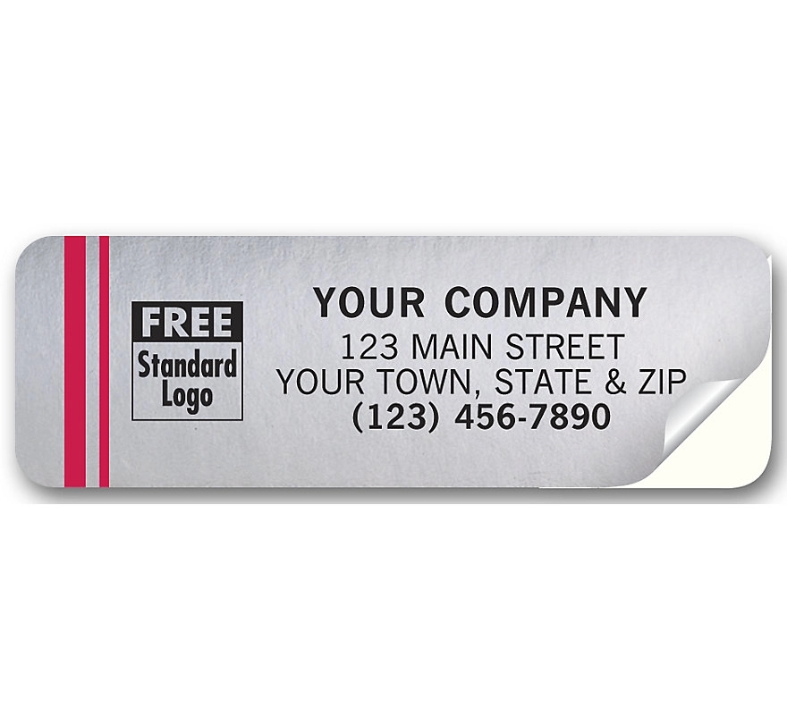 Tuff Shield Weatherproof Labels, Chrome Poly Film 1