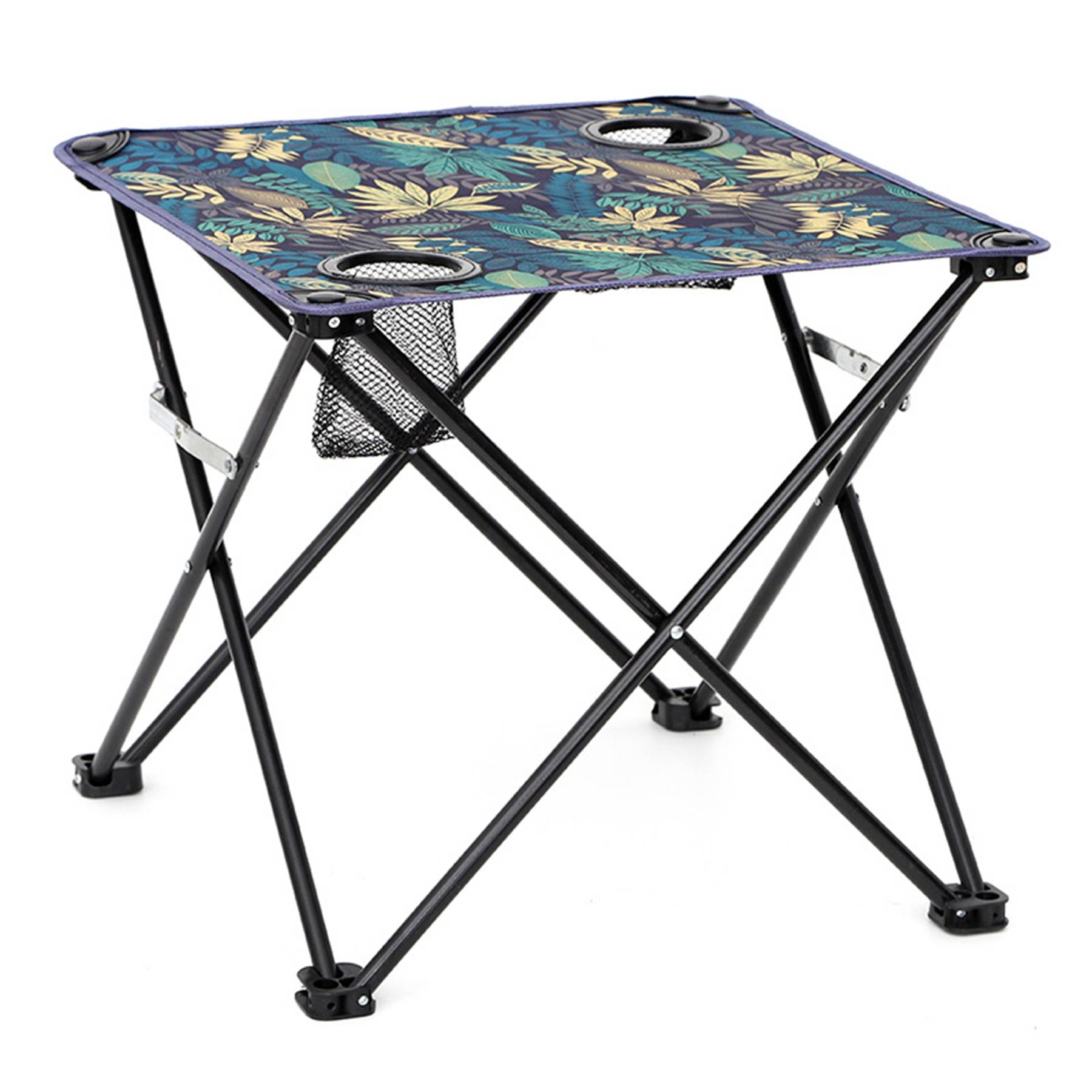 Oxford Outdoor Foldable Table With Two Cup Holders 5