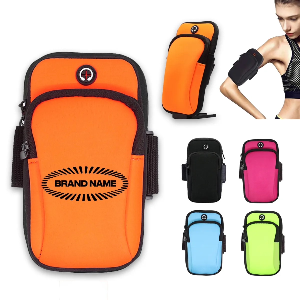 Fitness Arm Band Outdoor Sports Arm Storage Pouch Running 6