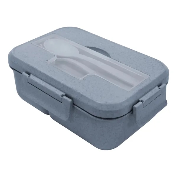 8.2 "x5.7" x2.7" Wheat straw eco-friendly Bento Box 7