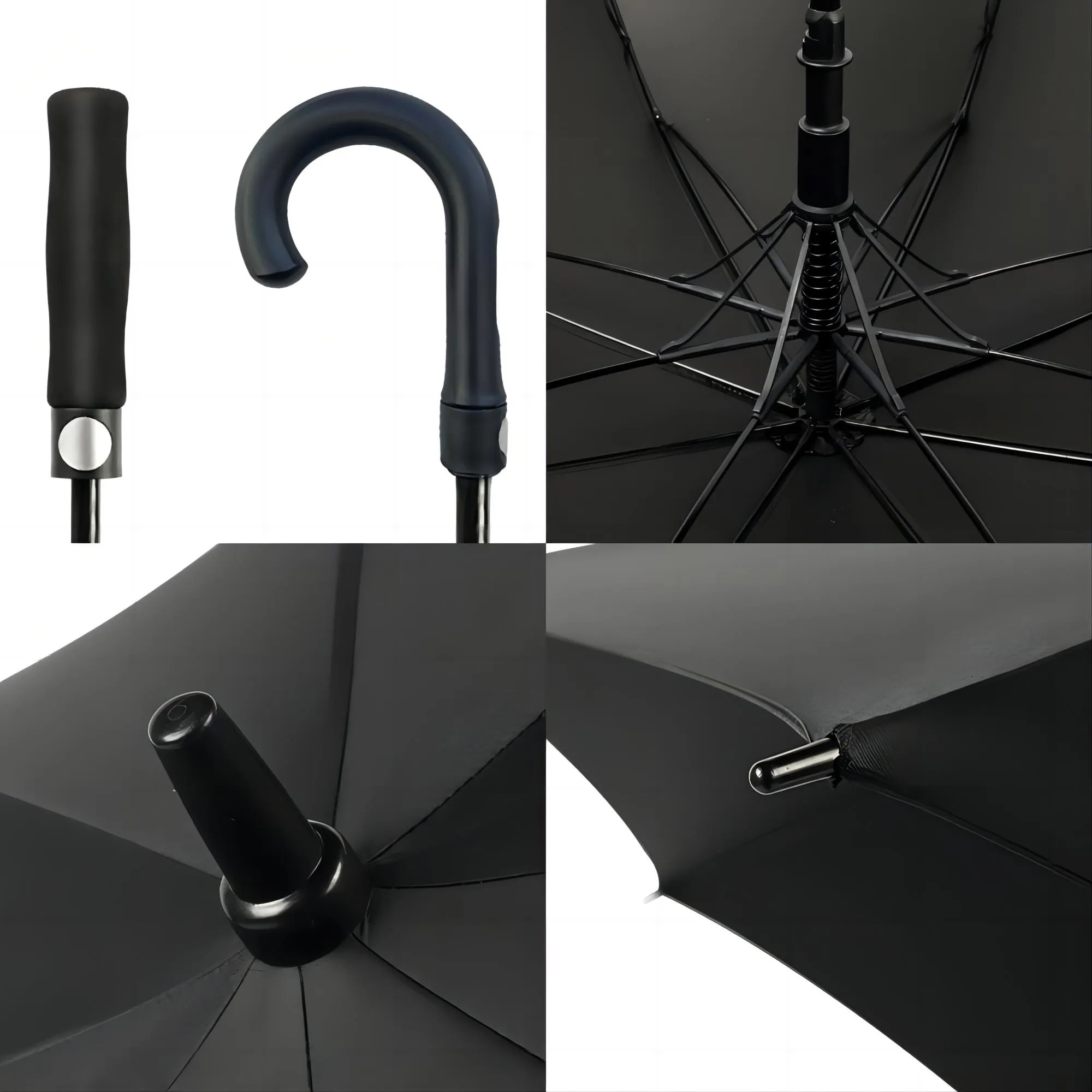 55" Arc Matte Metallic Umbrella 6