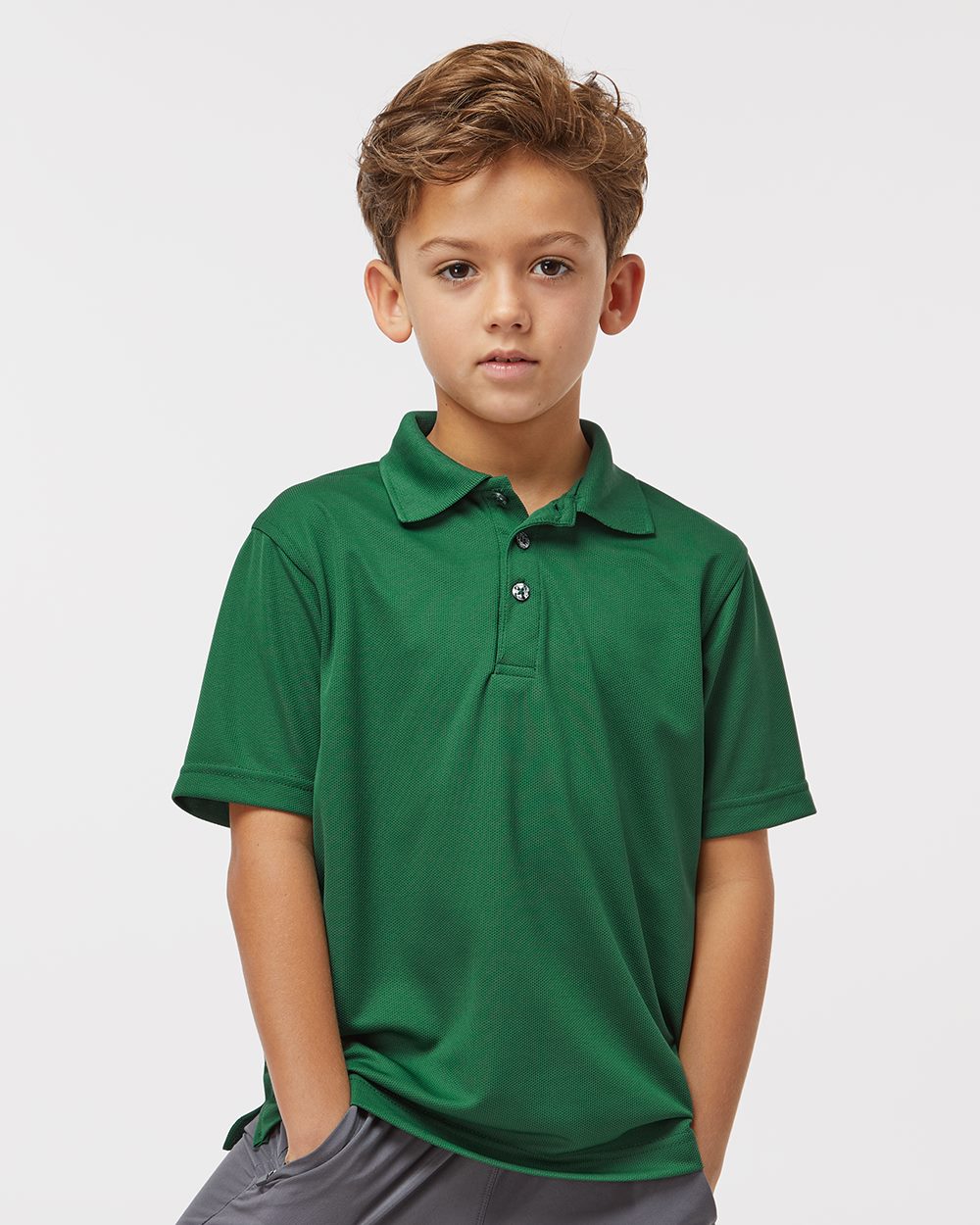 Youth Saratoga Performance Mini Mesh Polo - 108Y 79