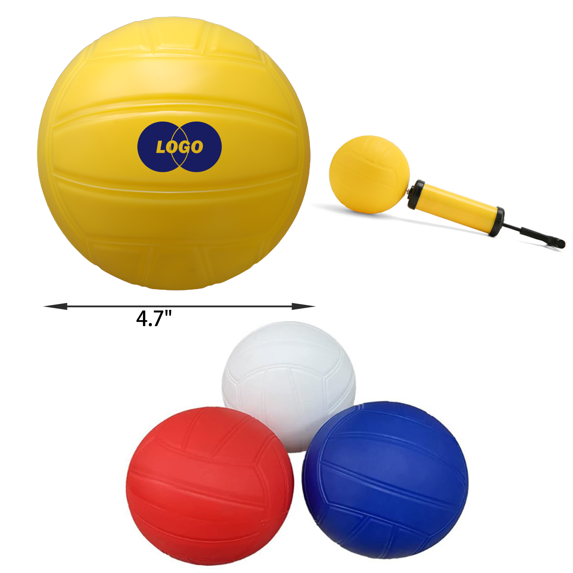 MOQ 50 PCS Soft 4.7In Mini Volleyball 3