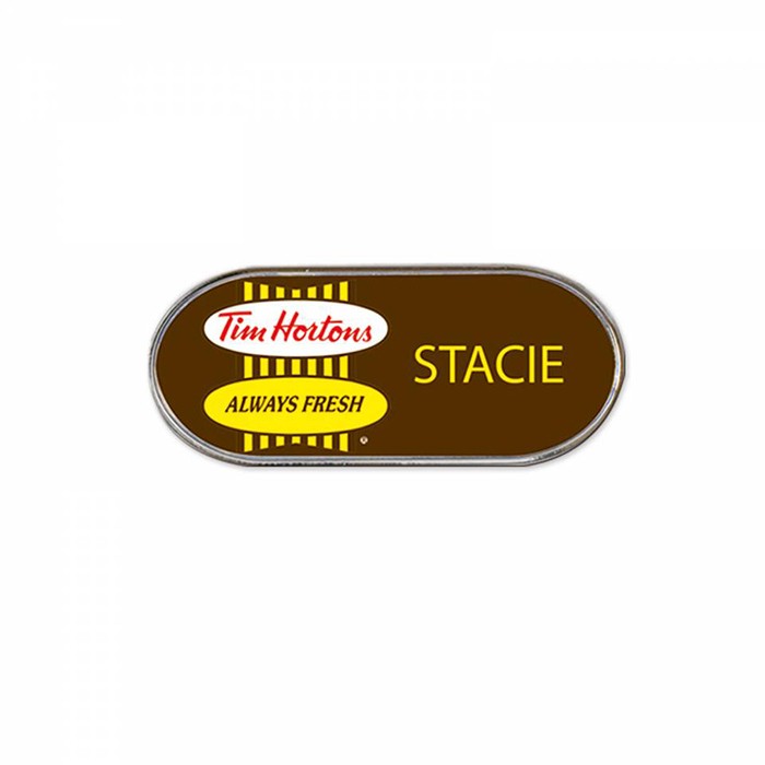 Stock Shape Oval Name Badge 2