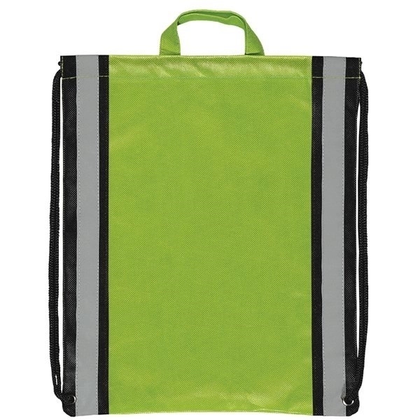 Large Non-Woven Reflective Drawstring Backpack - 20 " x 16 " 13