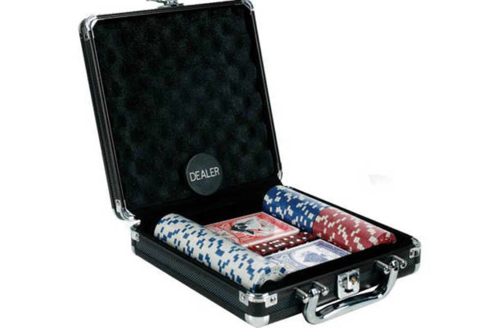 100pcs Poker Chip Set in Aluminum Case 2
