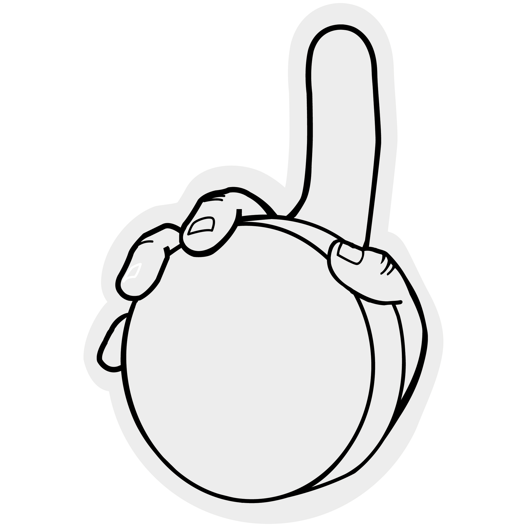 Hockey Puck Hand 25