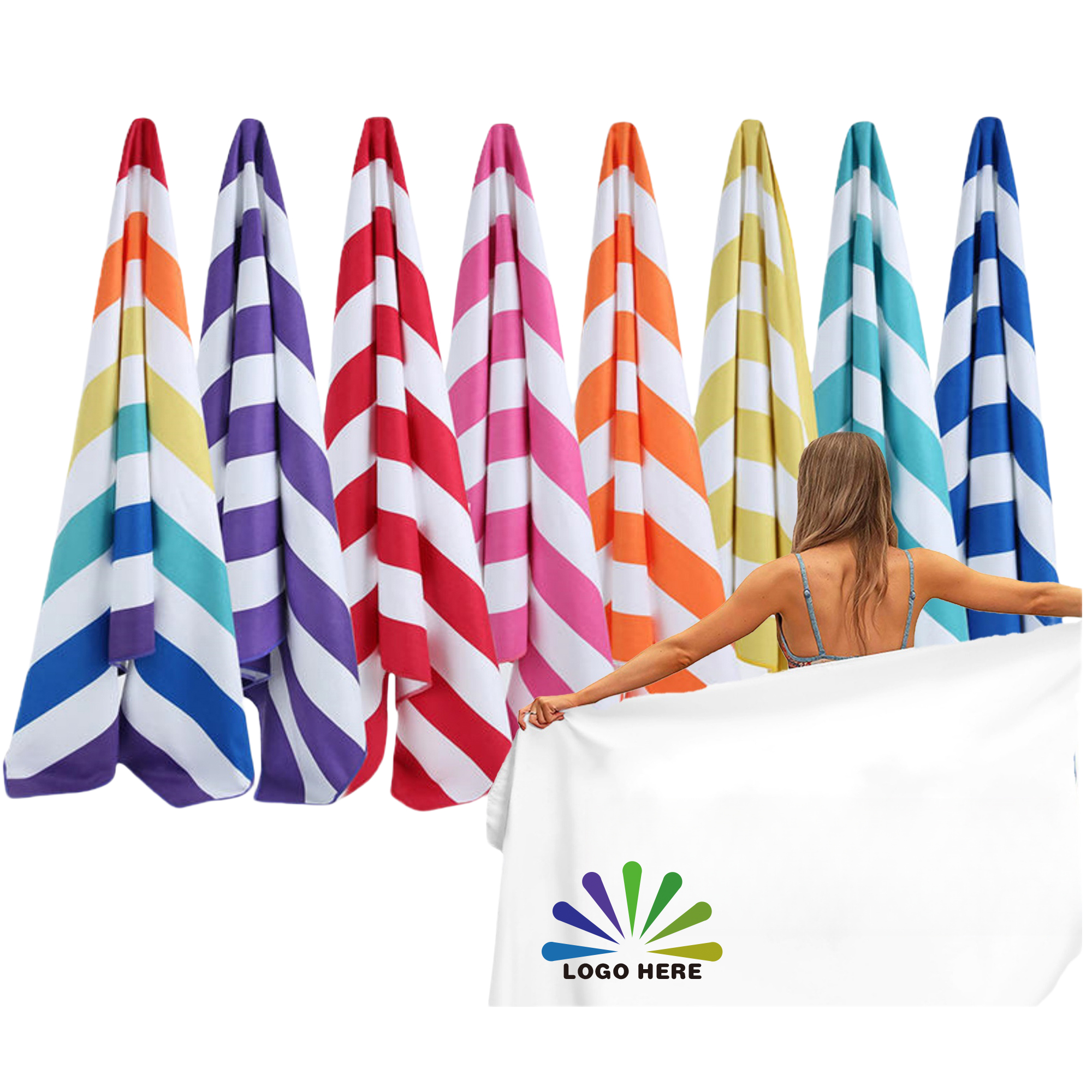 Terylene Cotton Summer Beach Sport Towel MOQ20 1