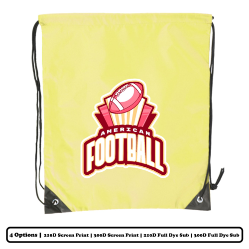 Polyester Drawstring Bag w/ Custom Logo 3