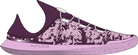 UA SlipSpeed Camo Grade School Training Shoes 3