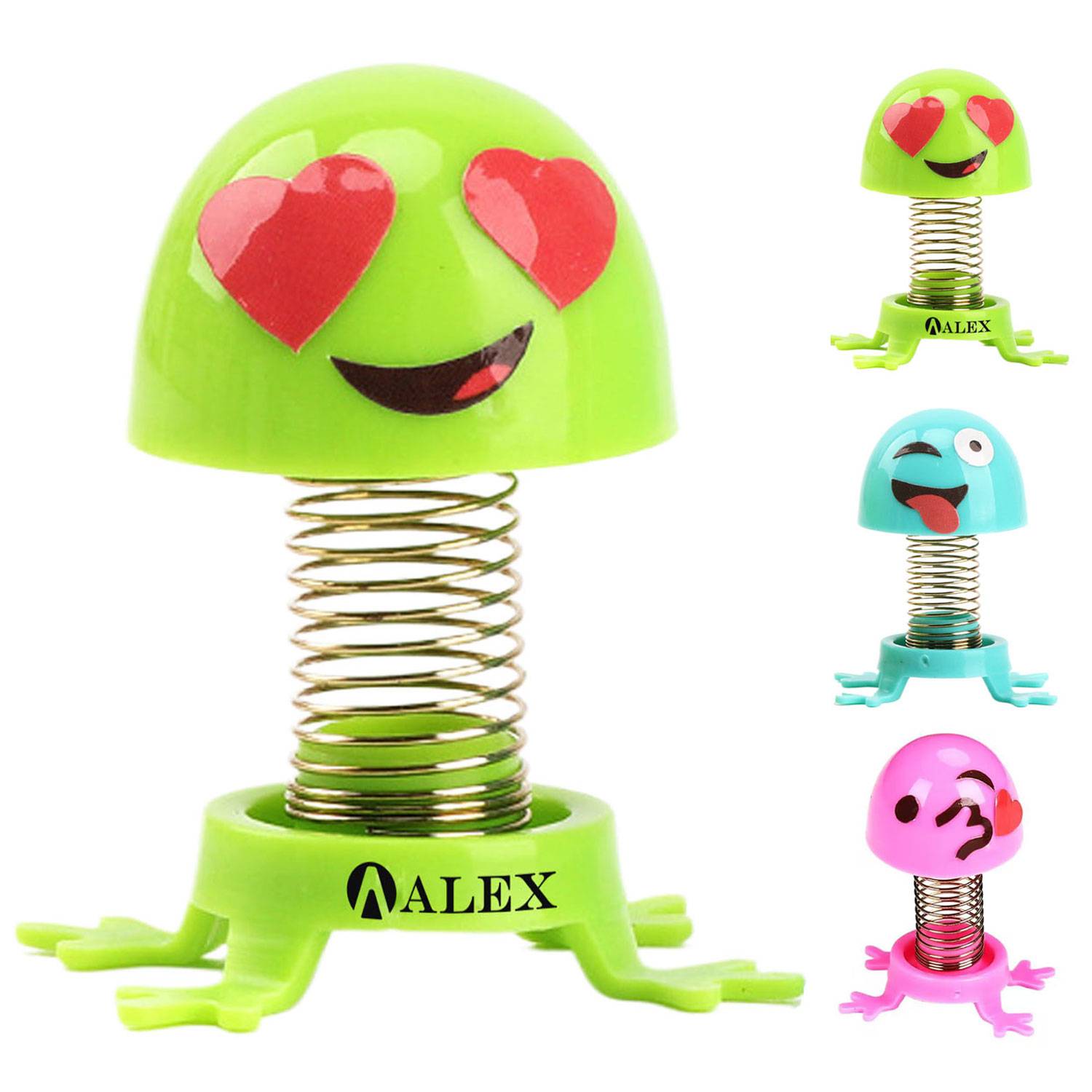 Compact Cute Plastic Bouncing Spring Toy Desk Ornament