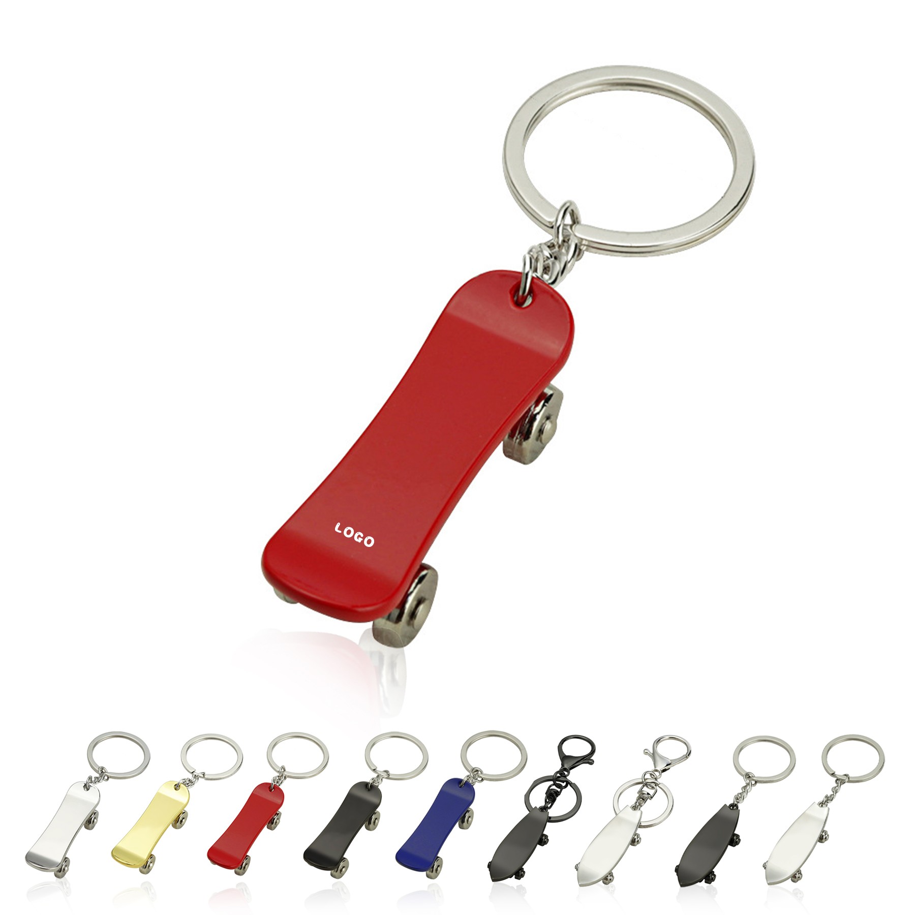 Custom Fingertip Skateboard Keychain