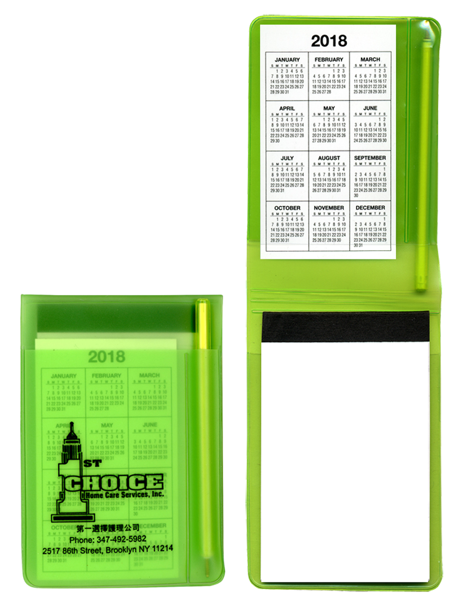 100 Page Pad Translucent Memo Book w/ Matching Pen 6