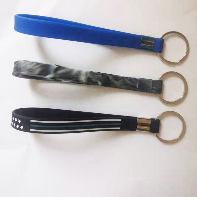Custom Silicone Rubber Key Chains--11"X0.5"x0.08" 2