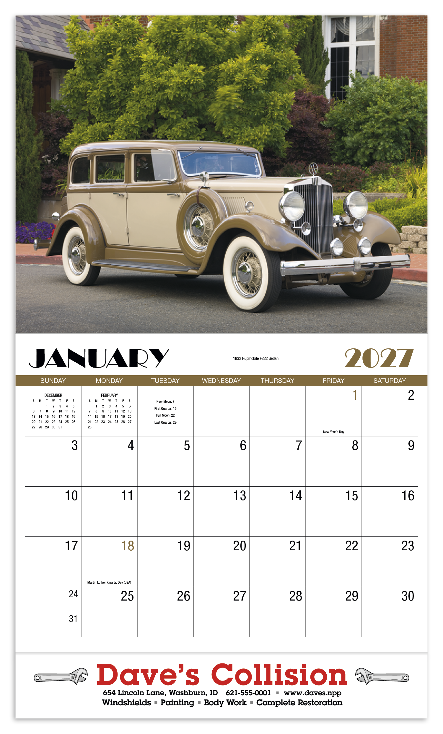 HotLine® Products Classics Appointment Calendar - Stapled 31