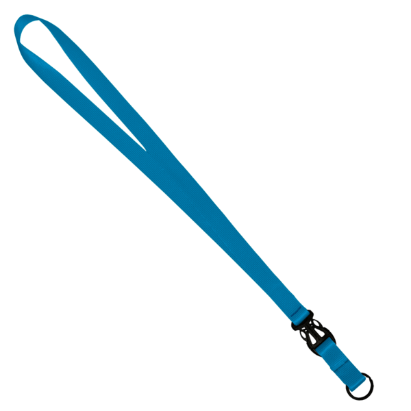 3/4" Multi color (Top and bottom) Nylon Lanyard with Plastic Slide Buckle R 76