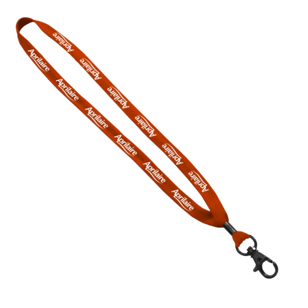 5/8" Polyester Shoelace Lanyard with Metal Crimp & Split-Ring 116