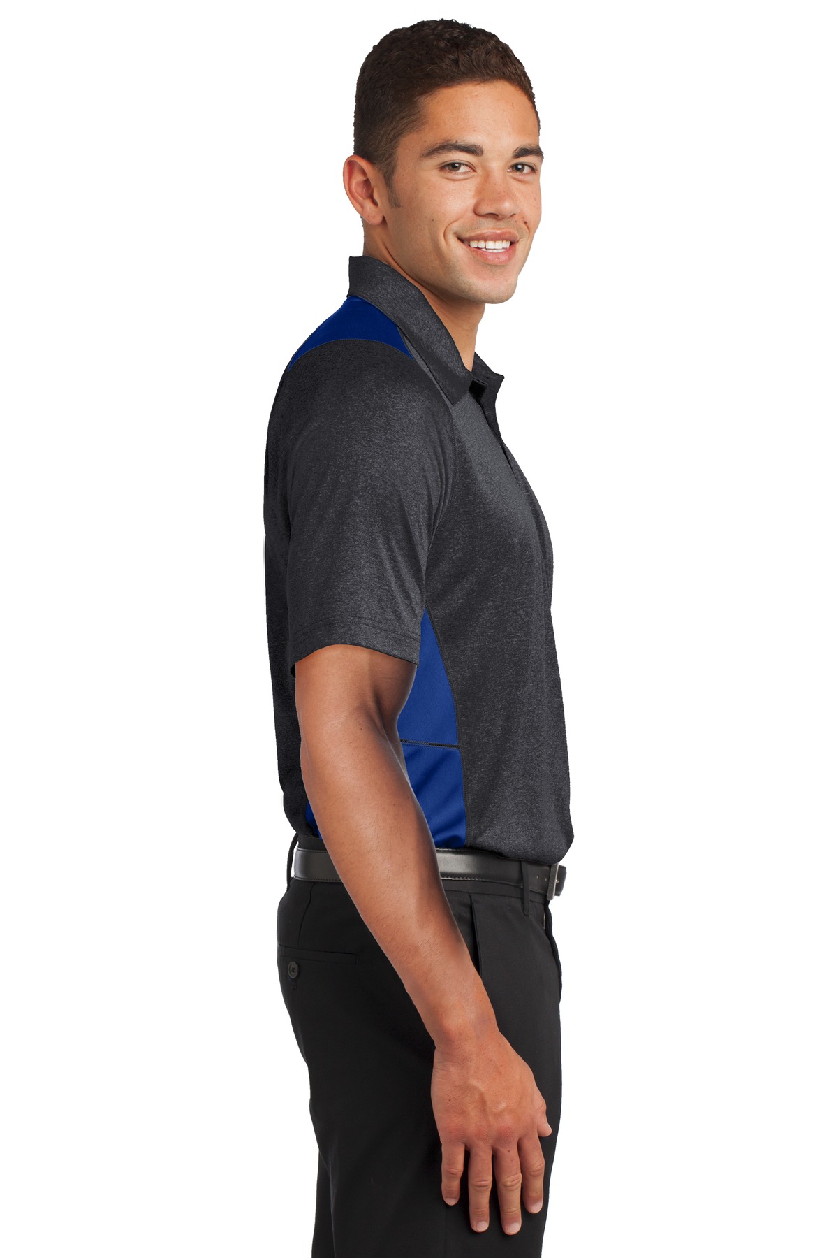 Sport-Tek® Heather Colorblock Contender Polo 1
