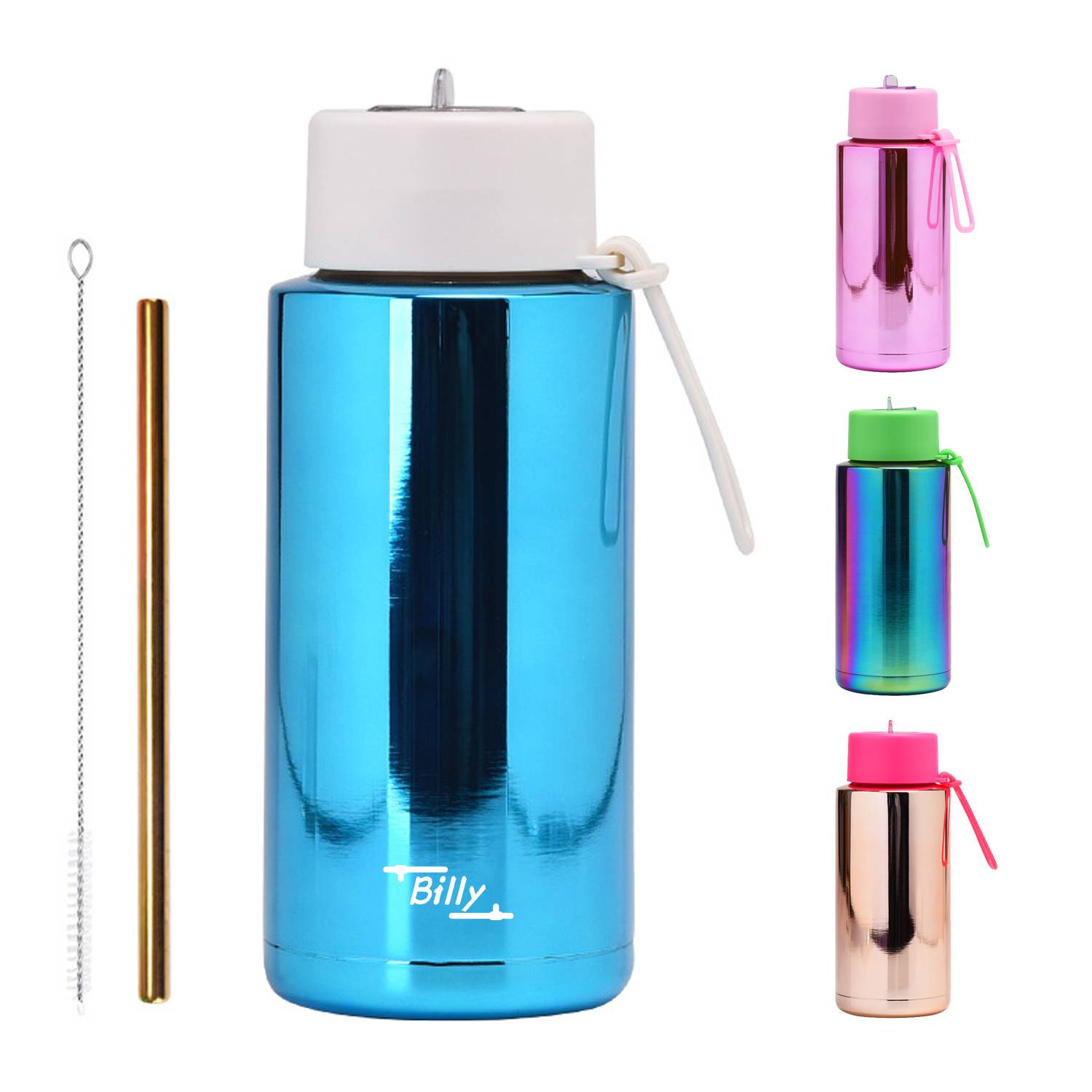 35oz Metal Sport Stainless Steel Water Bottles, custom water bottle with logo imprint 1
