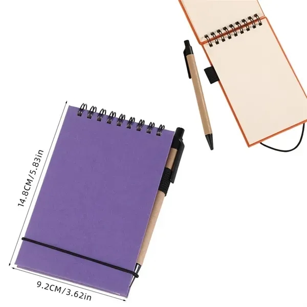 A6 Spiral Notebook and Pen Set 10