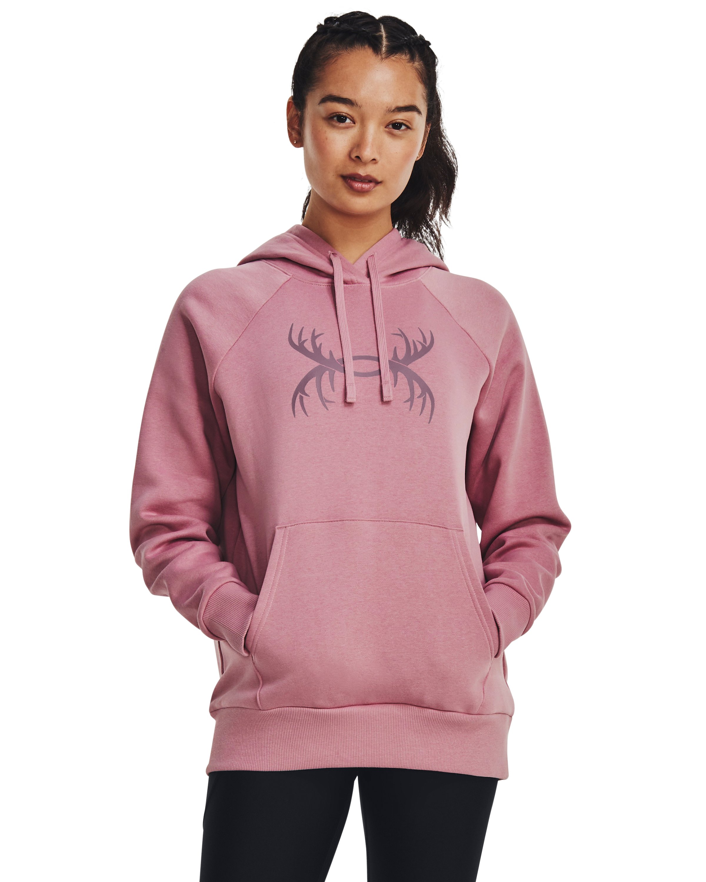 Women's UA Rival Fleece Antler Hoodie  4