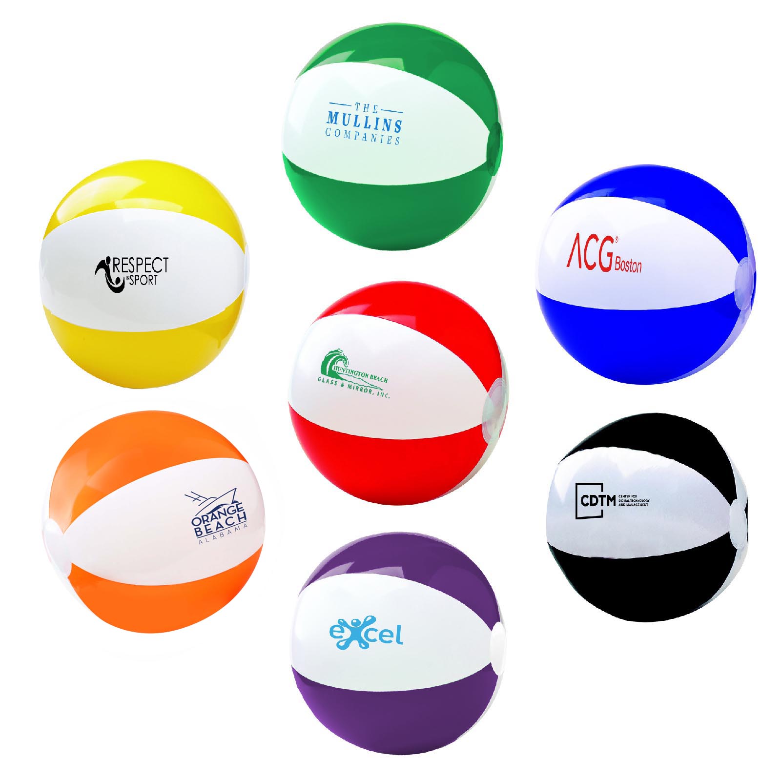 12" Two Tone Beach Ball 17