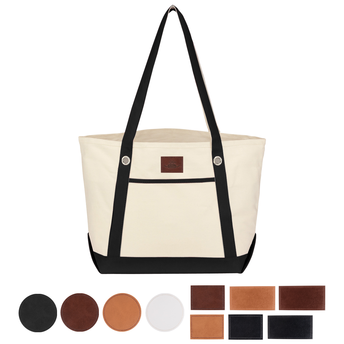 Medium Cotton Canvas Sailing Tote Bag 23