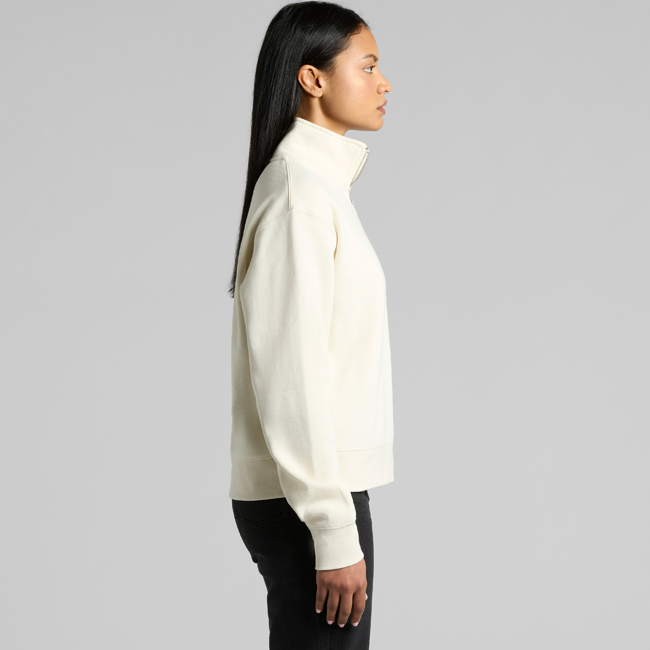 Wo's Stencil Half Zip Crew | 4125 19