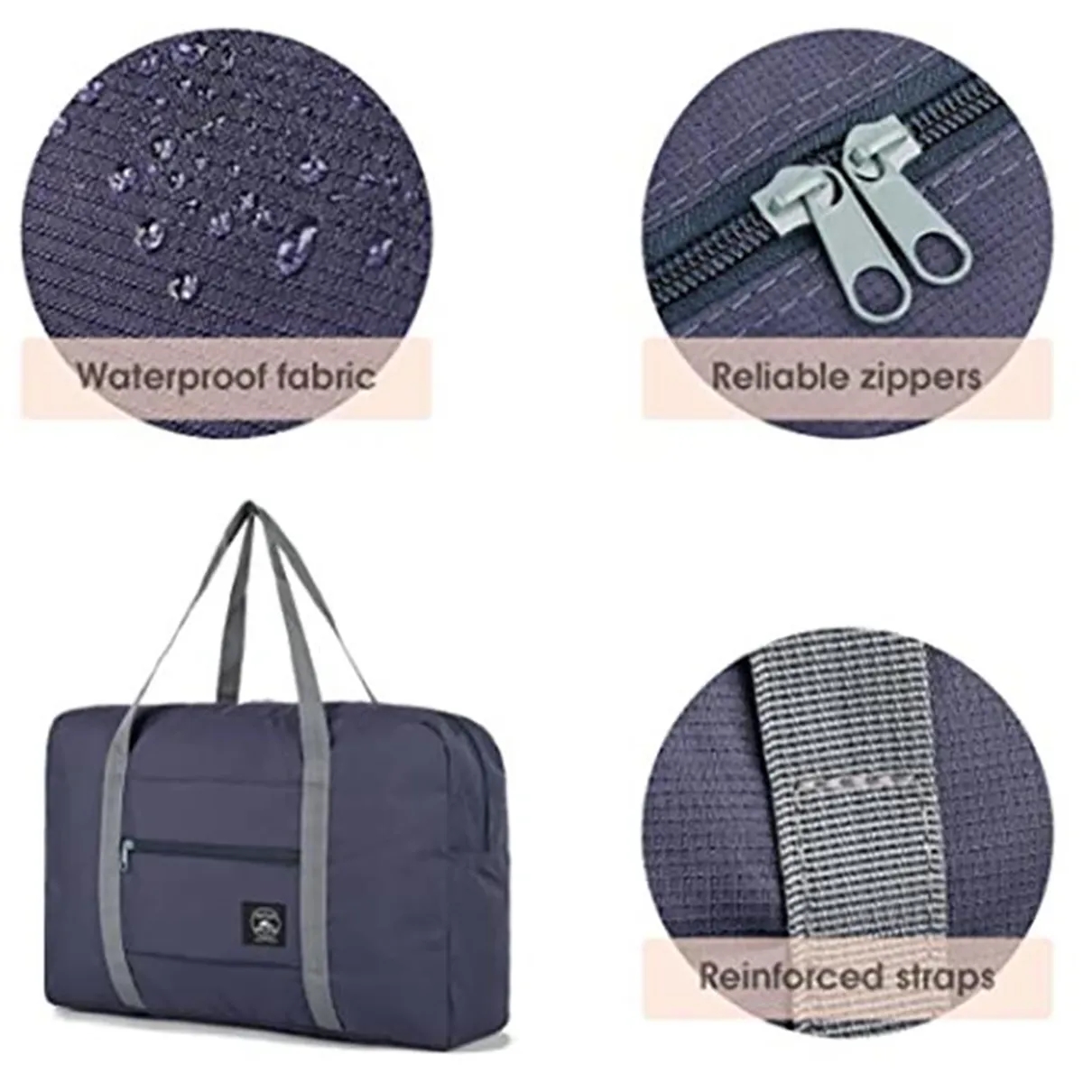 Foldable Travel Duffel Bag Handbag Handheld Luggage 3