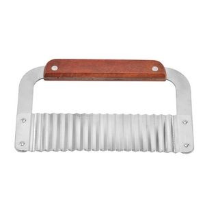 Crinkle Blade Wavy Slicer Cutter Knife Stainless Steel Tool 12