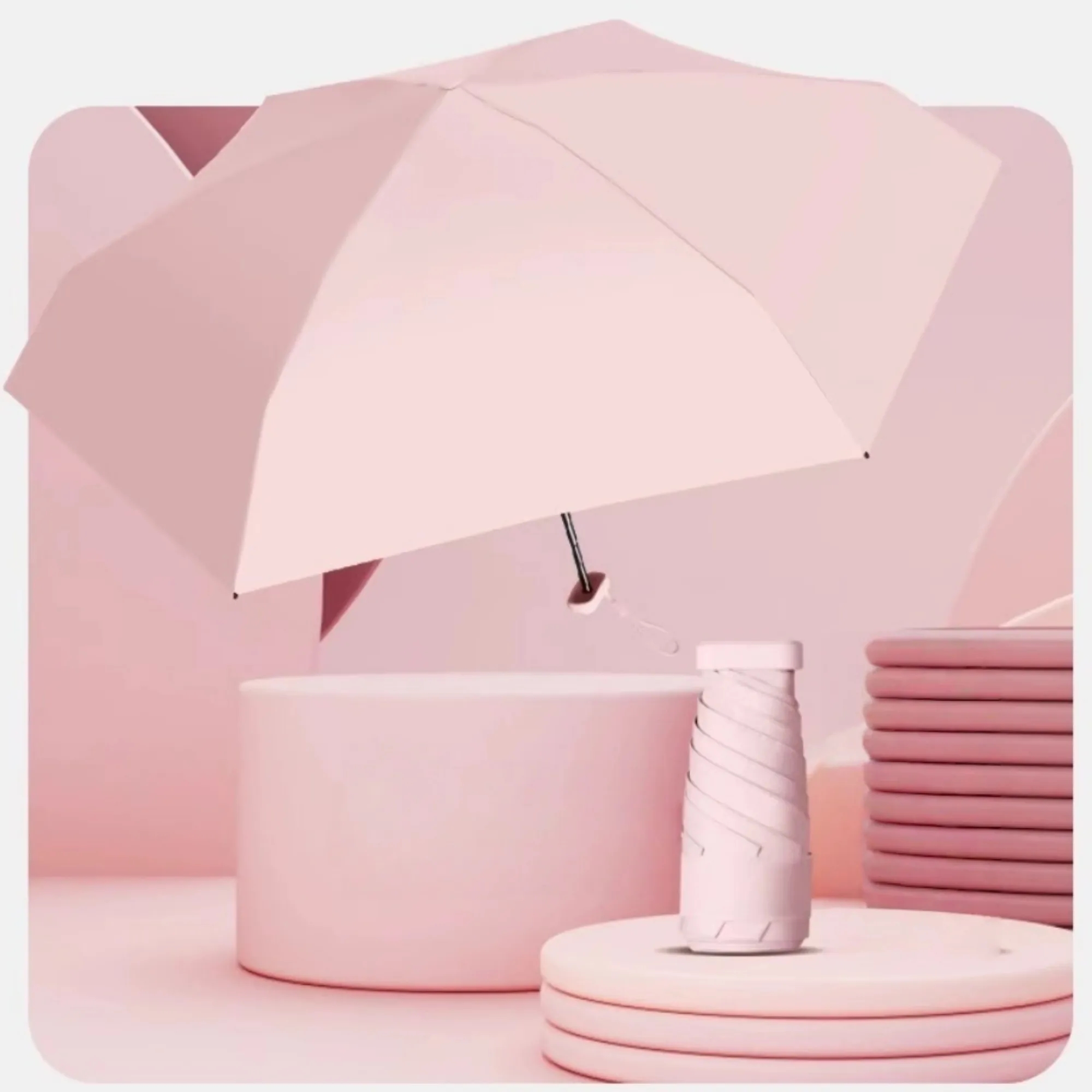 Mini Pocket Umbrella With Case 2