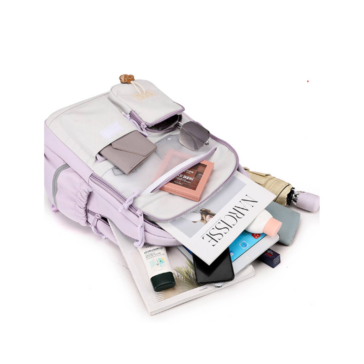 Simple And Versatile Nylon Student's Backpack 3