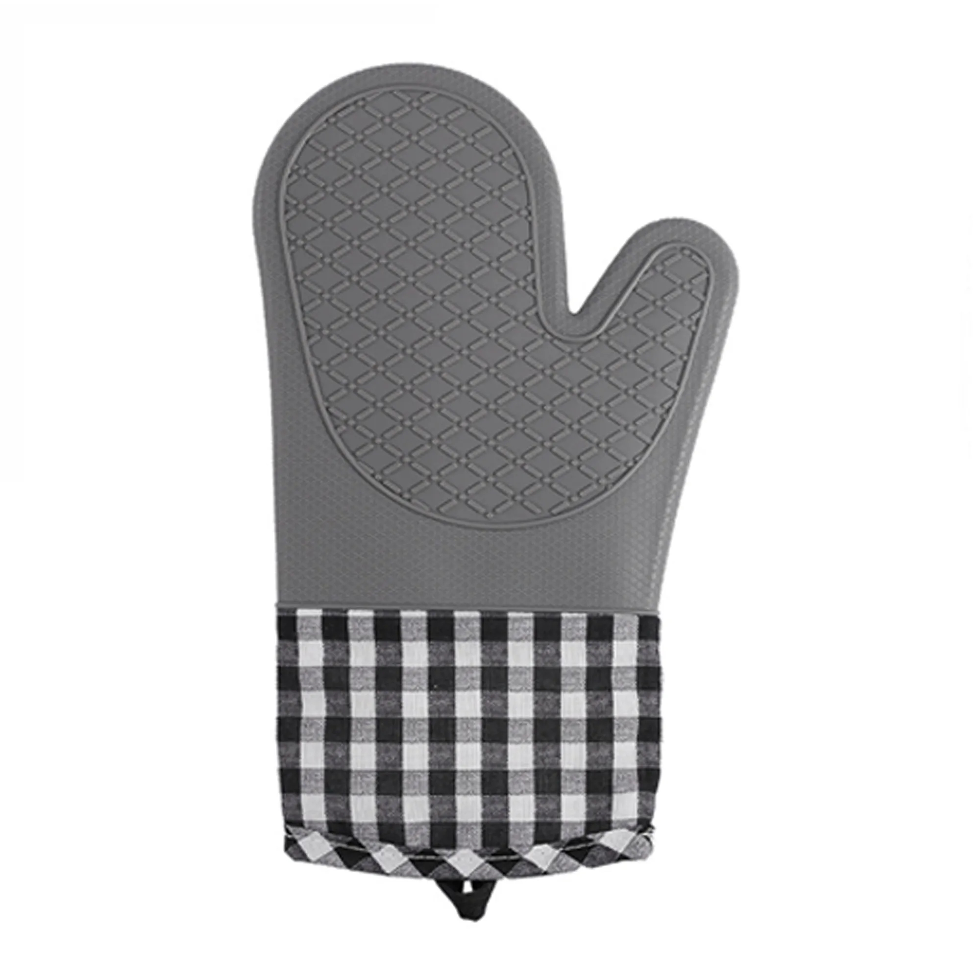 Checkered Silicone Oven Mitt 6