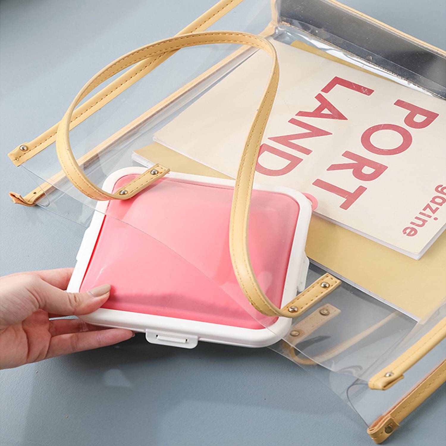 Polypropylene Portable sandwich lunch box 4