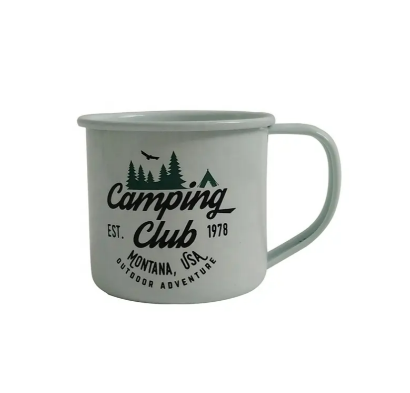 Metal Enamel Coffee Tea Cups Mugs 5