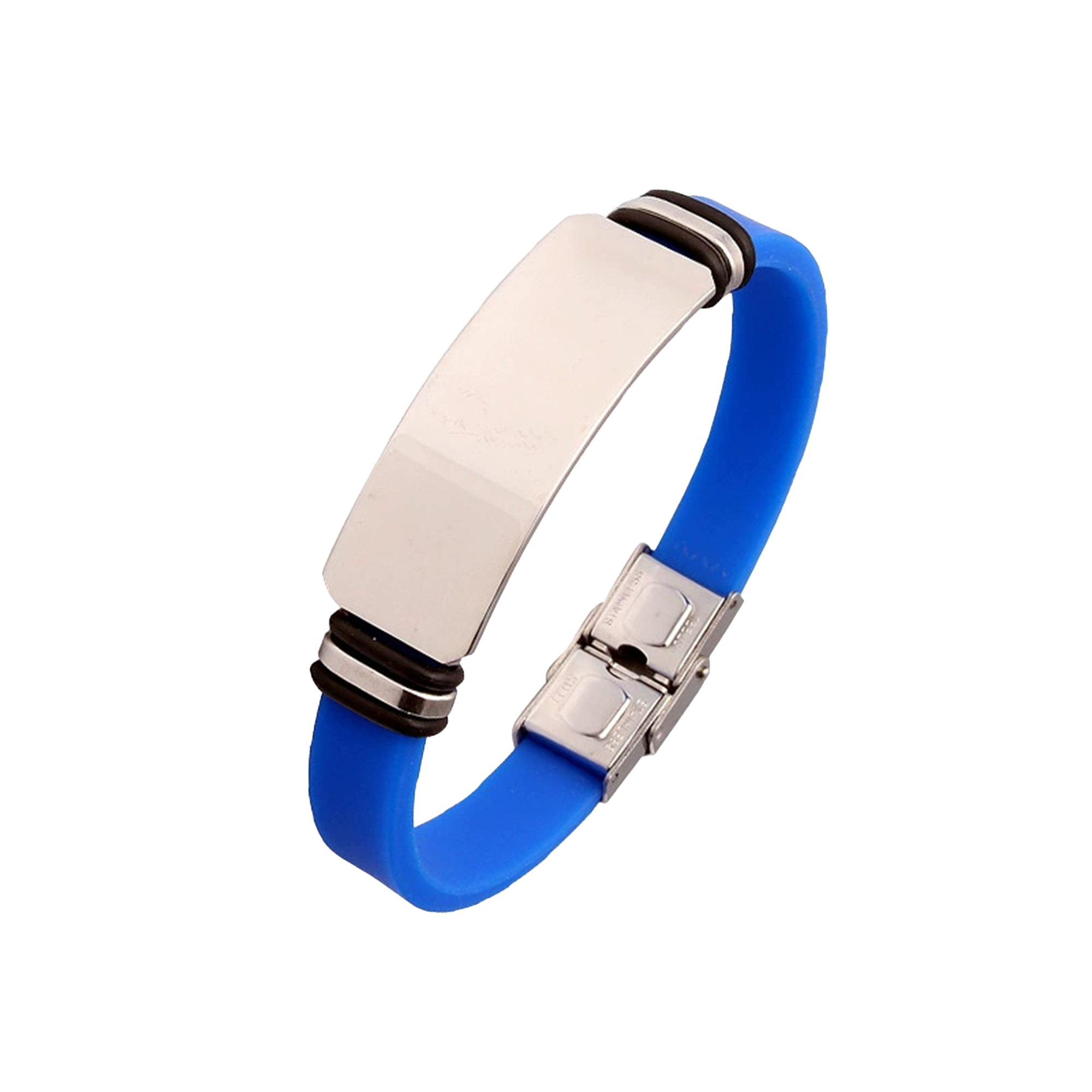 Couple's Silicone Titanium Steel Bracelet 3