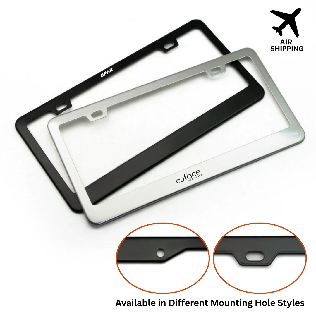 Stainless Steel License Plate Frame - Custom Shape Available 6