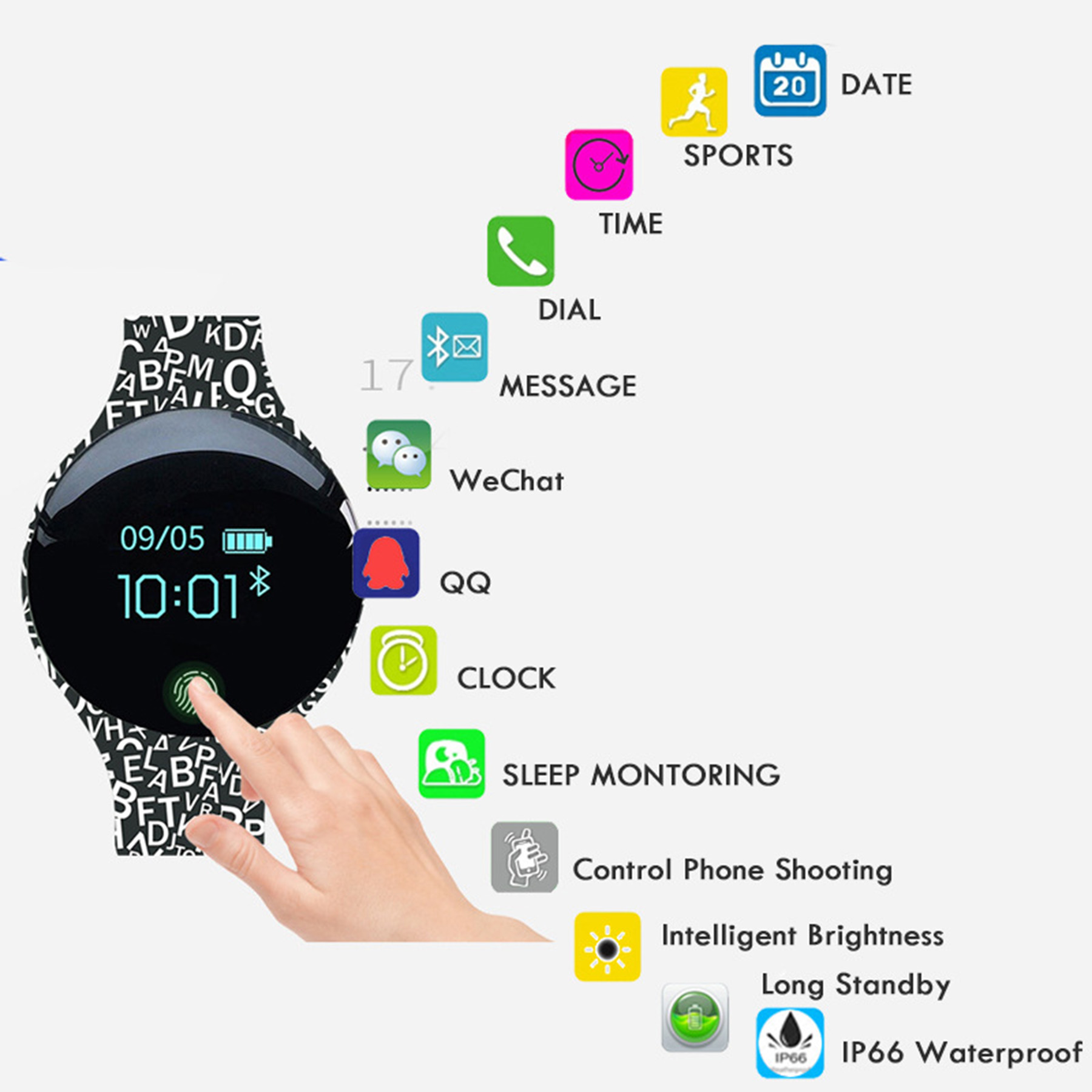 Smart Bluetooth Watch 3
