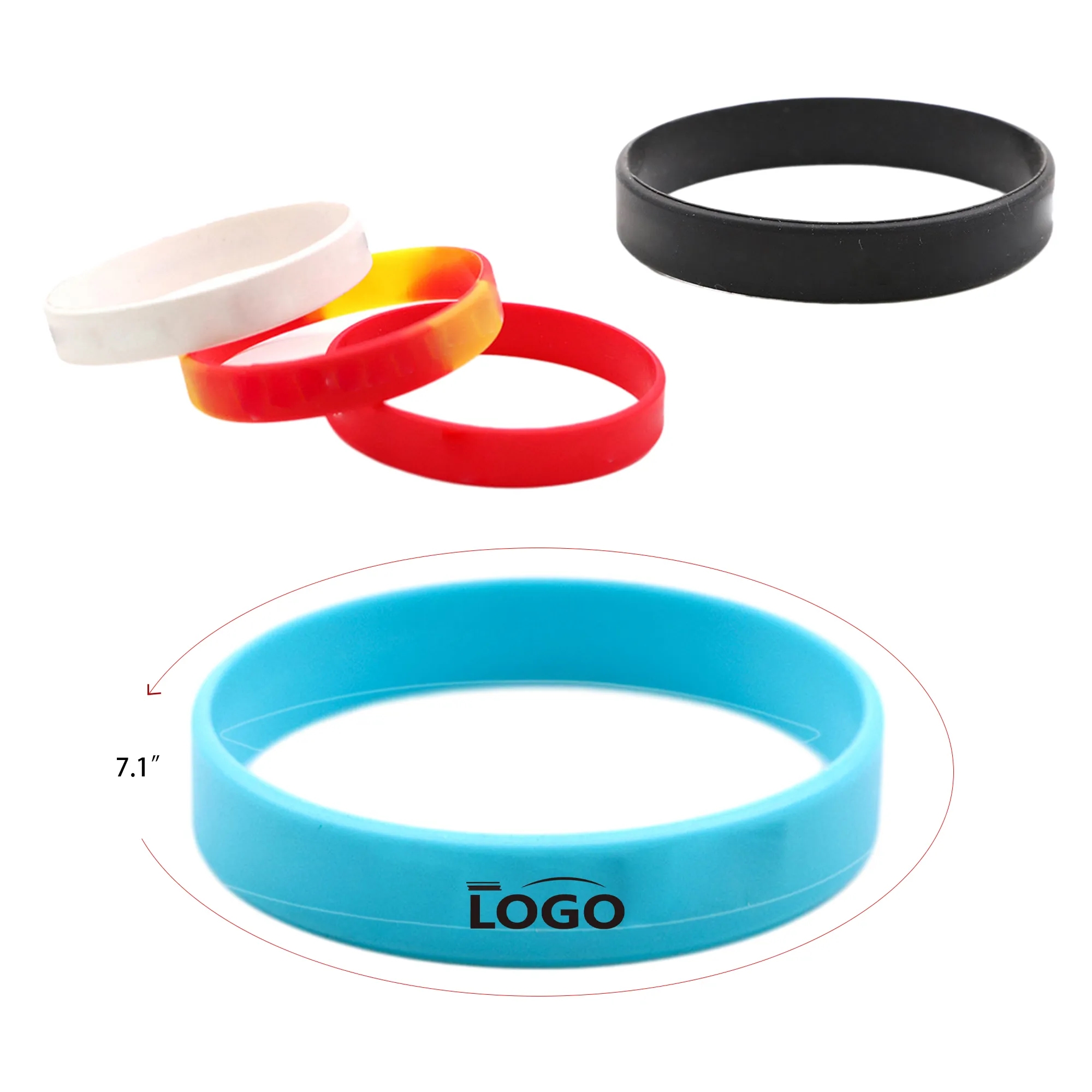 Silicone Wristband Sports Bracelet For Kids MOQ 100PCS 3