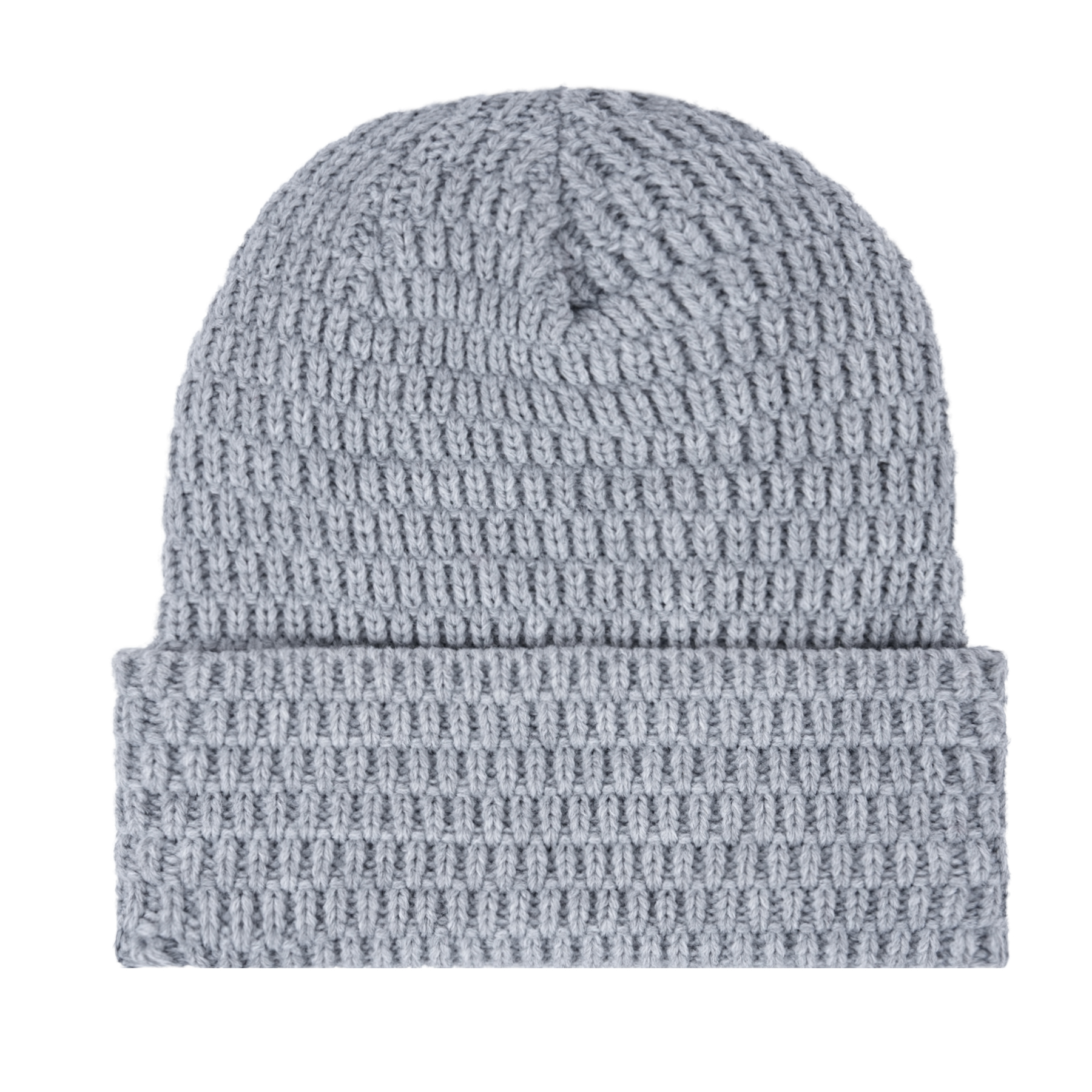 Fleece Lined Knit Beanie With Custom Leather Patch 7