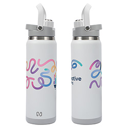 NAYAD® Crusade 28 oz Stainless Steel Double-Wall Vacuum Insulated Bottle with Hidden Cup 3