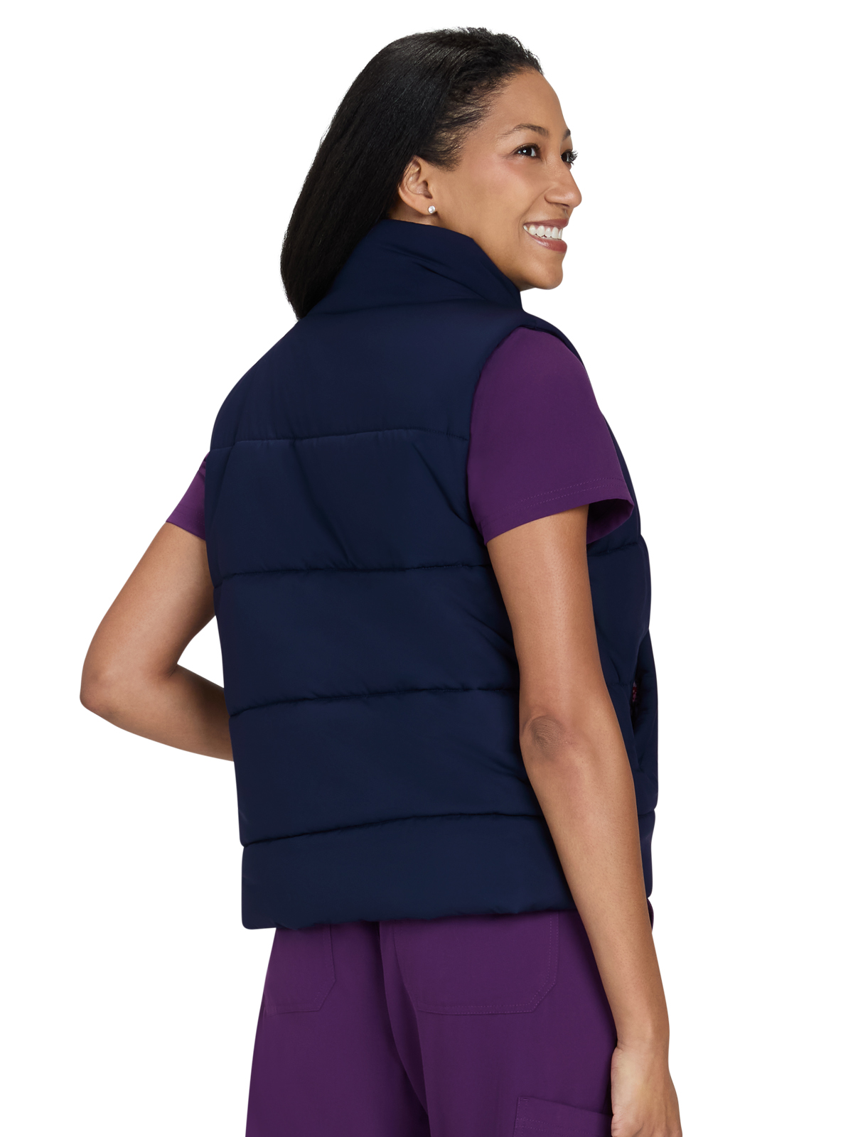 koi - Essentials - Women's Two-Pocket Nula Puffer Vest 5