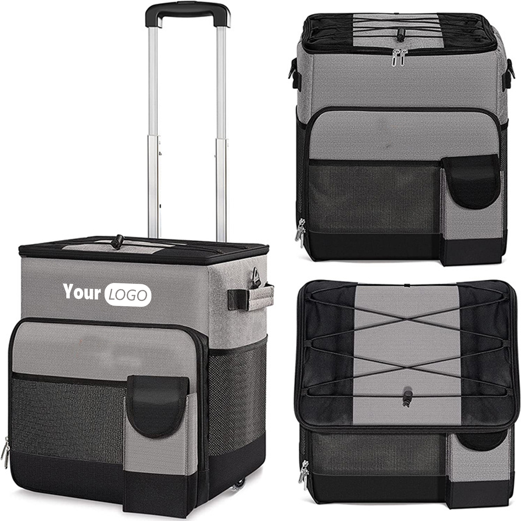 Oxford Large capacity waterproof wheeled insulation bag 4