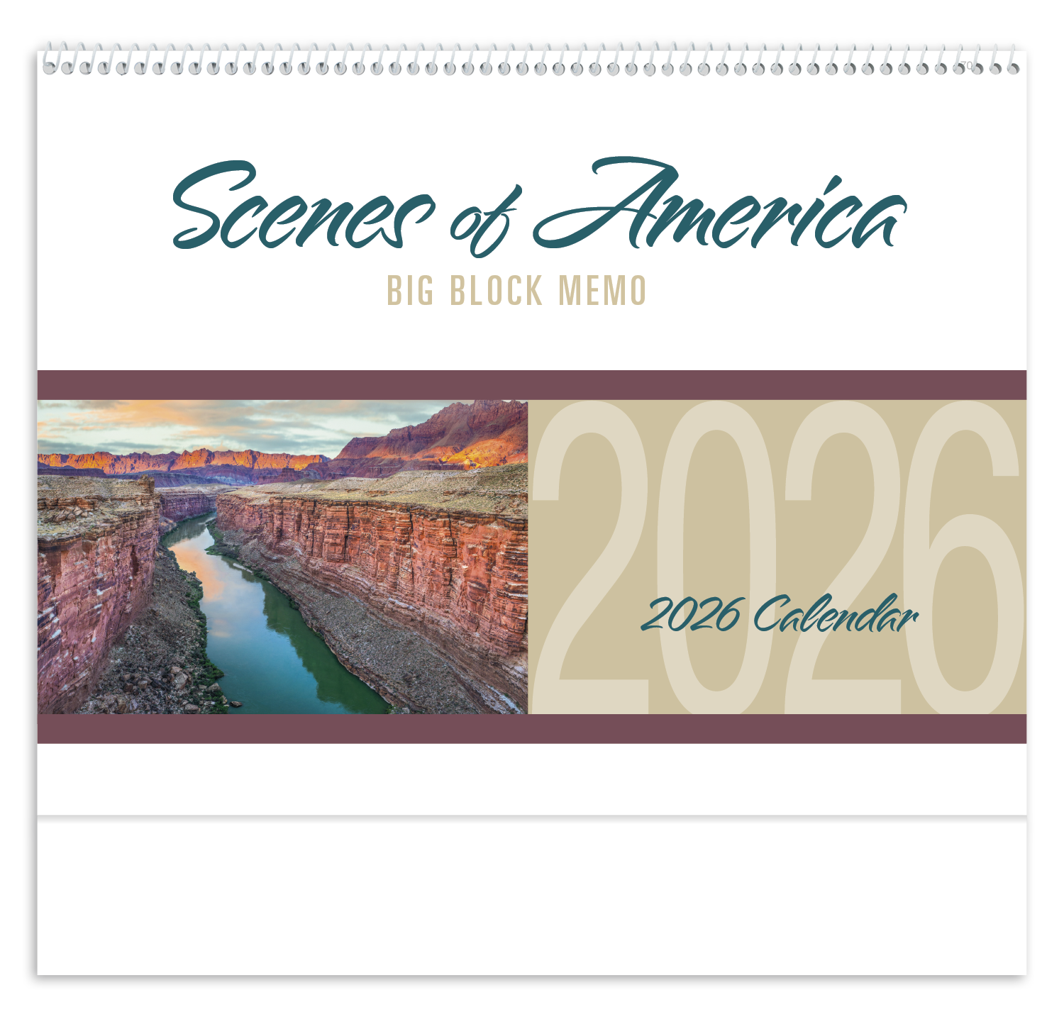 Triumph® Calendars Scenes of America Big Block Memo Calendar 44
