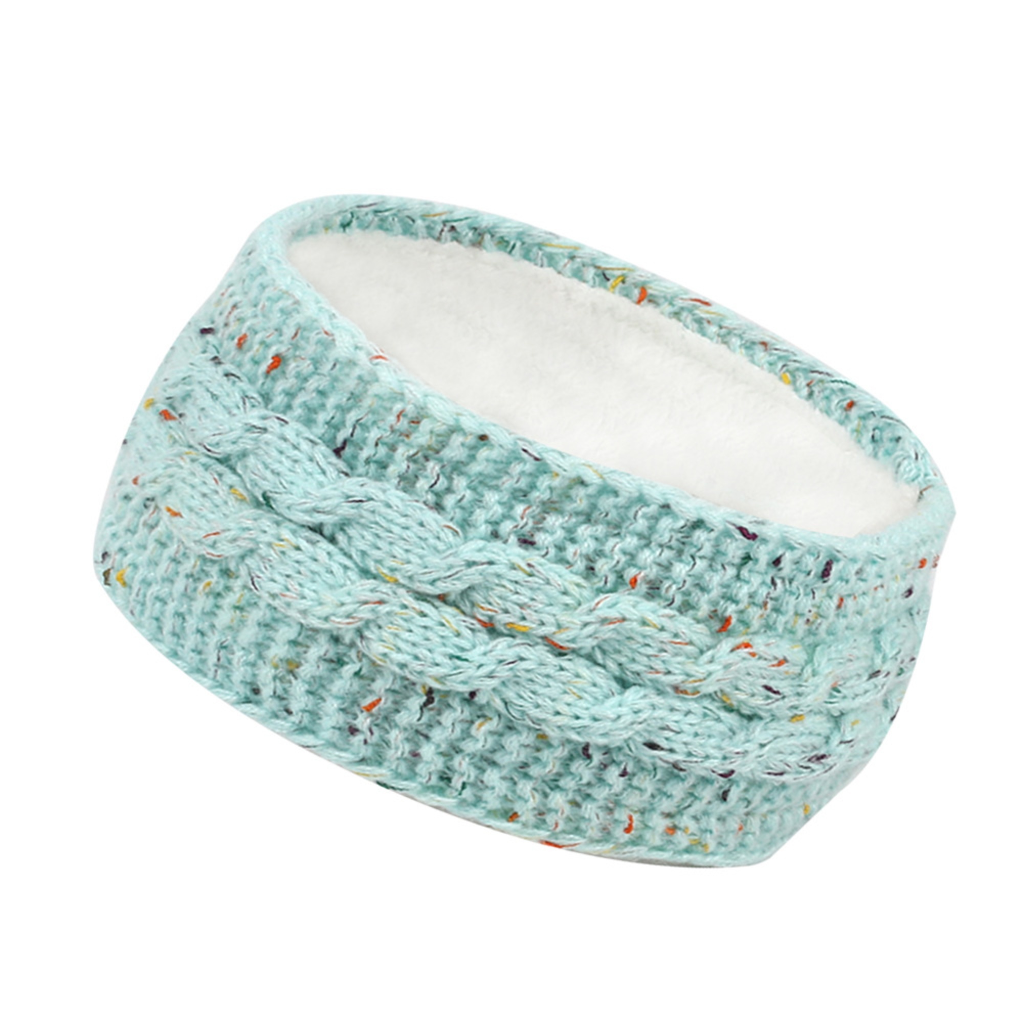 Warm Cable Knit Fleece Ear Band for Cold Weather 1