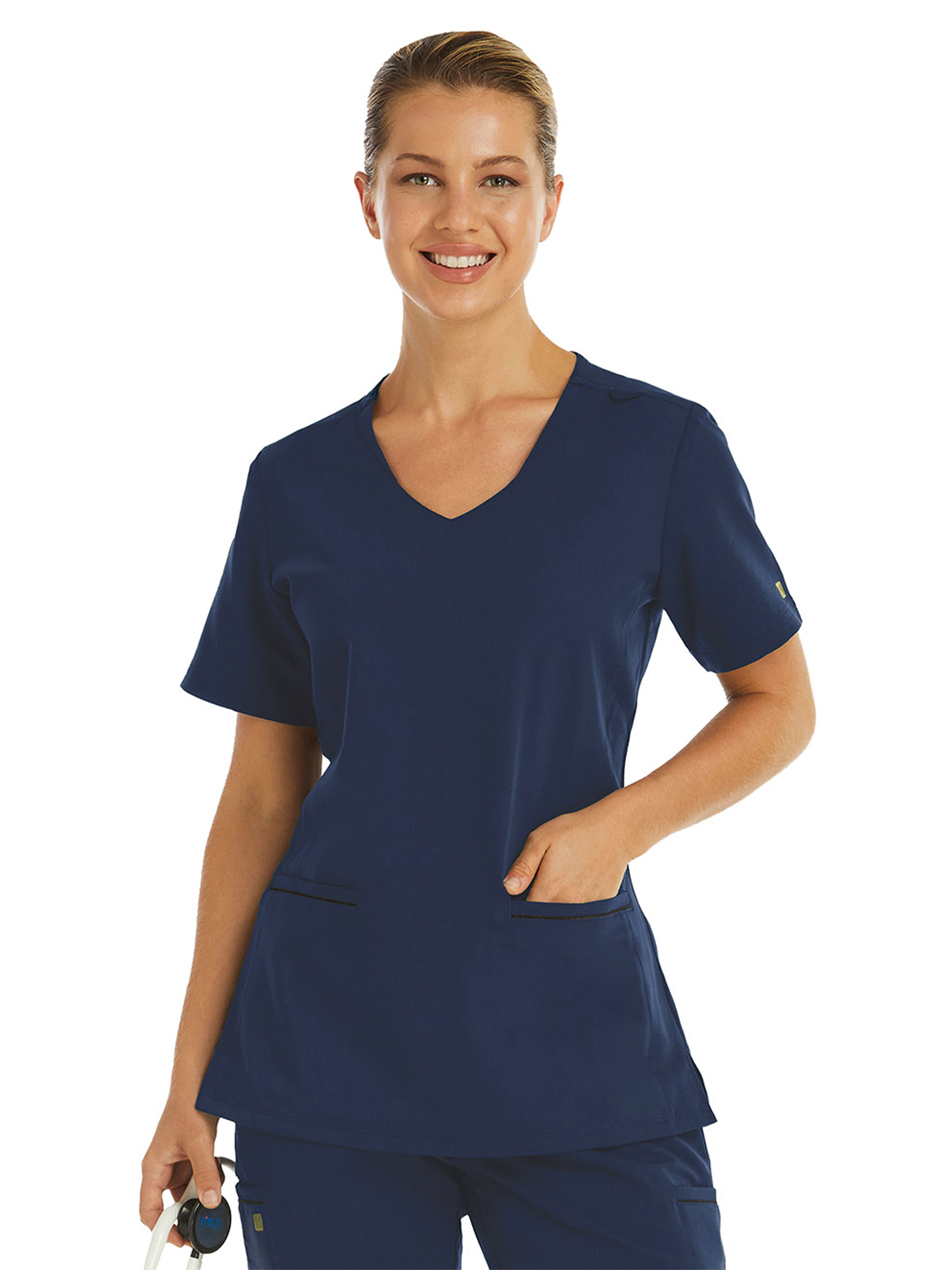 Maevn - Matrix Pro - Women's Two-Pocket Knit V-neck Top 2