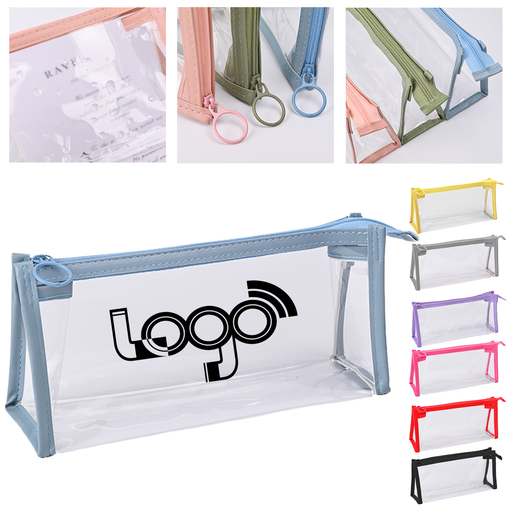 Transparent PVC Triangle Pencil Case 2