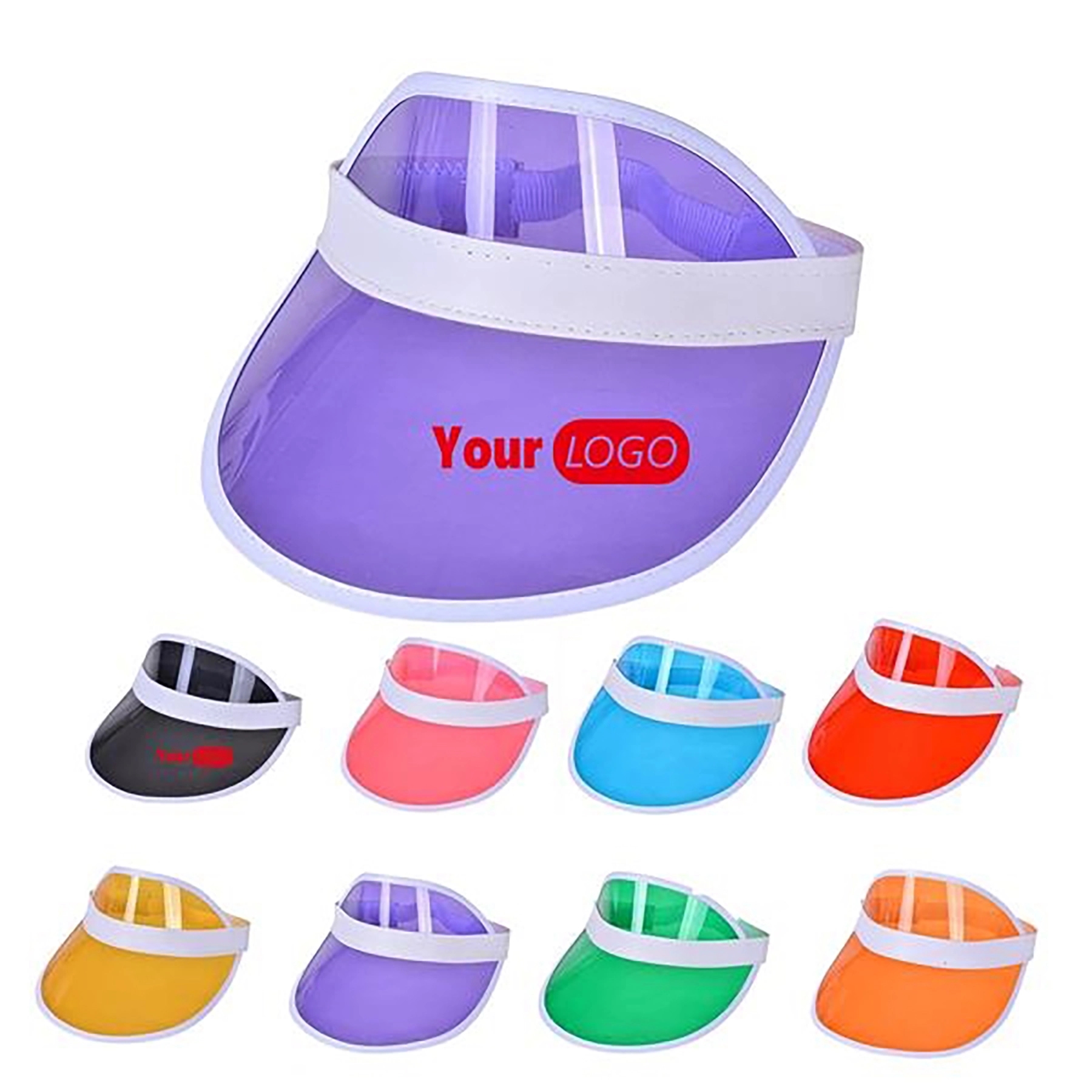 MOQ50pcs Unisex Iridescent Colored Sun Visor 3